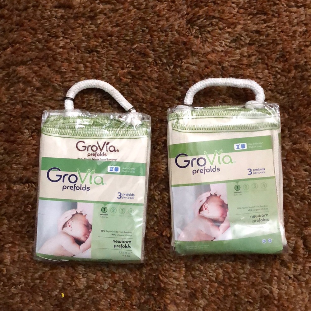 Grovia Newborn Prefolds Cloth diapers
